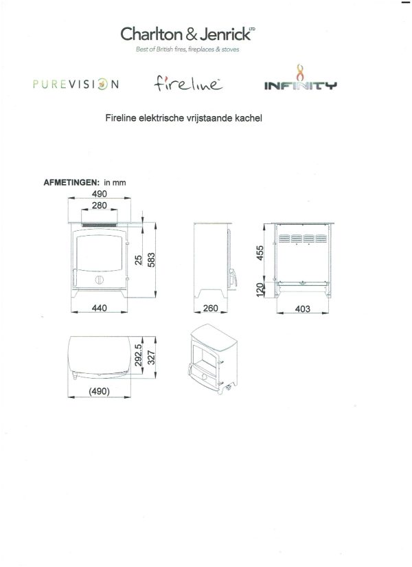 Charlton & Jenrick Fireline FP rechte deur-line_image charlton-jenrick-fireline-fp-rechte-deur-line_image