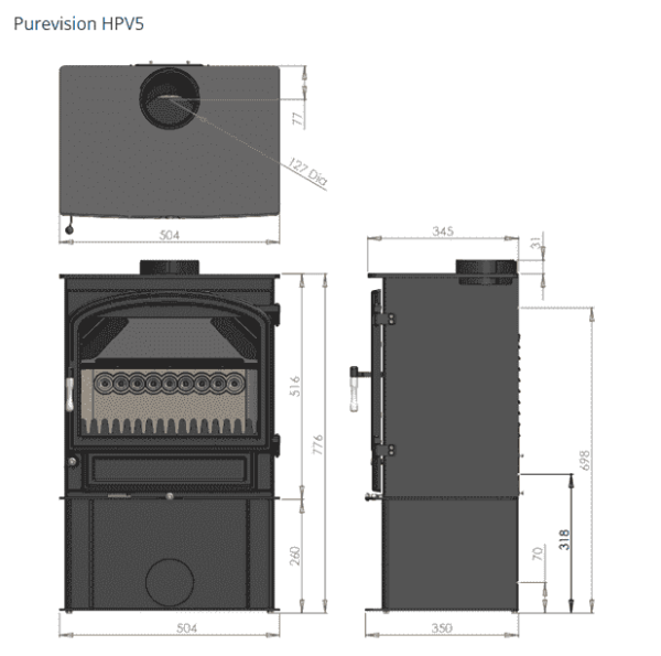 Charlton & Jenrick Purevision Heritage Breed 5kW rechte deur-line_image charlton-jenrick-purevision-heritage-breed-5kw-rechte-deur-line_image